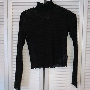 Never worn see through mock neck